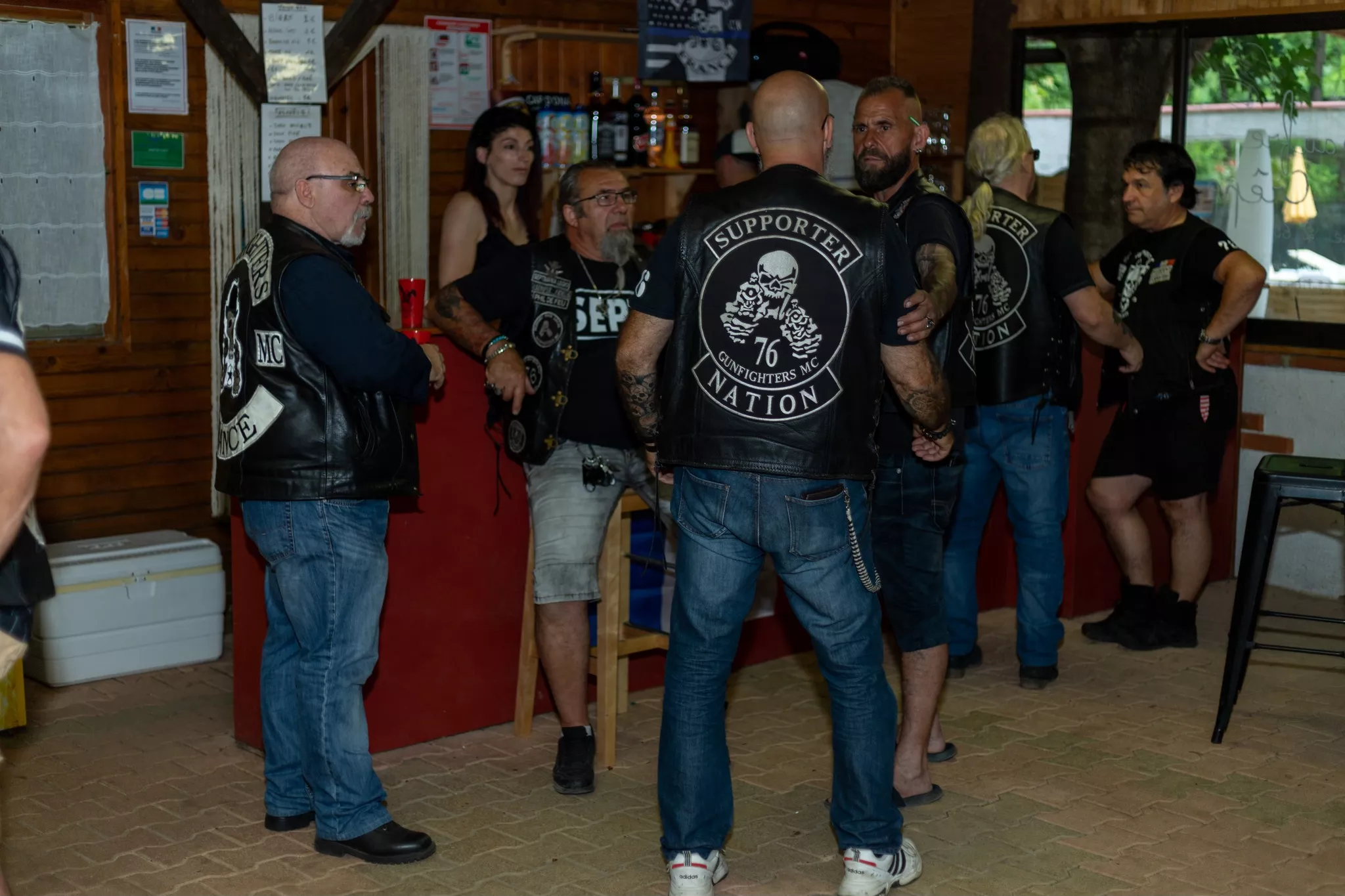 Photo d'un groupe de bikers